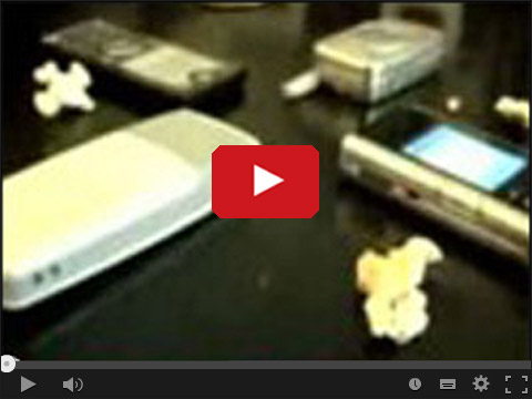 Popcorn robiony telefonami komórkowymi